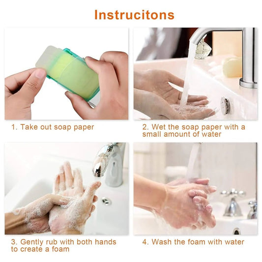 Travel Hand-Washing Soap Paper